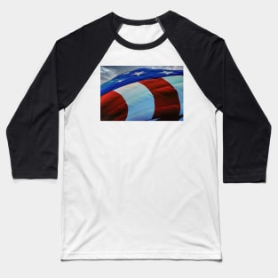 Stars and Stripes Hot Air Balloon Baseball T-Shirt